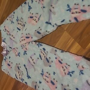 Cozy Fleece Pajama Pants with Cute Print